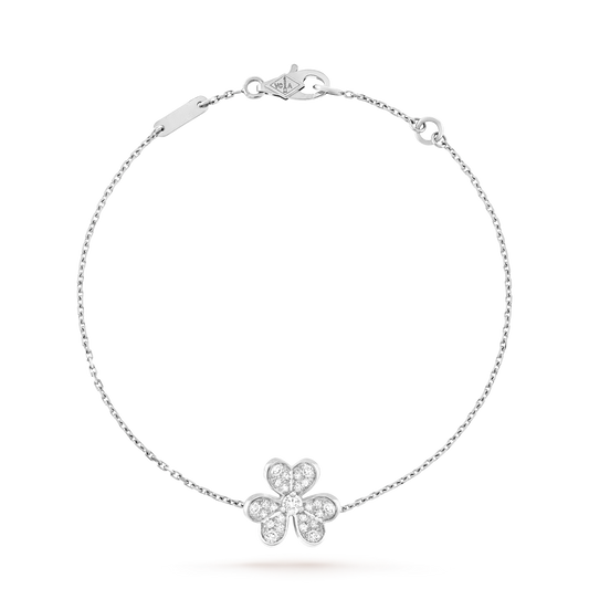 Gold Diamond Clover Bracelet – Luxury Four Leaf Clover Chain Bracelet for Women