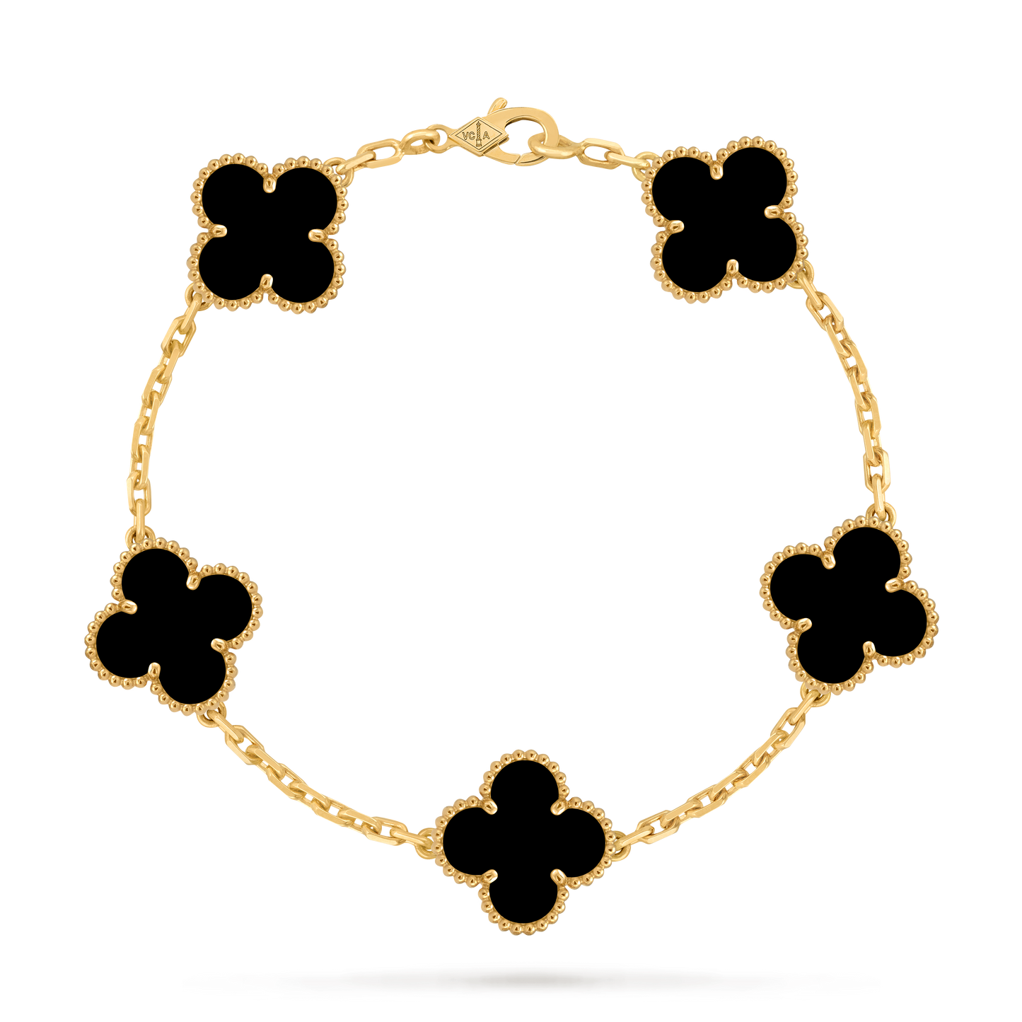 Gold Open Clover Bracelet – Luxury Lucky Clover Chain Bracelet for Women